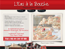 Tablet Screenshot of eau-a-la-bouche.com